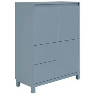 Paidi Highboard Olli , blau , Maße cm, B: 94,8 H: 119,7 T: 40.1