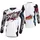 Motocross-Trikot Enduro Motorrad Passform für Maximale Bewegungsfreiheit Eingenähter Ellbogenschutz Atmungsaktiv Jersey Erwachsene Weiß Größe XXL