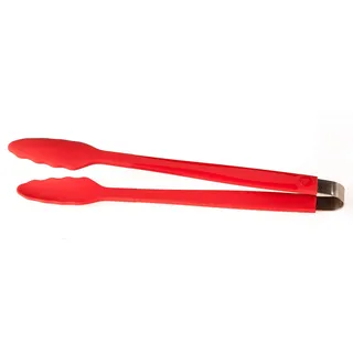 Kochblume Gourmetzange | Premium-Silikon & BPA frei| Hitzebeständig | Spülmaschinenfest | 33,5cm | Farbe: rot