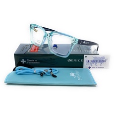 Neues Modell Blaulichtfilter lesebrille anti blaulicht. EXKLUSIV Computerbrille lesebrillen für damen Venice CELIN 3D Modernes (+3.00, Blau)