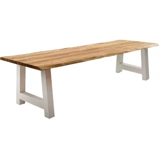 Home Affaire »Tristan« massive Balkeneiche geölt mit Baumkante, in natur oder white wash beige