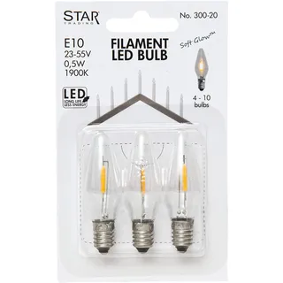 StarTrading Universal Ersatzleuchtmittel LED, E10, klar