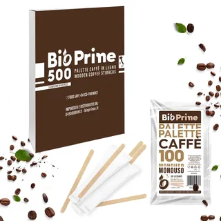 Kaffeeschaufeln aus Holz, 9 x 5 x 1,3 mm, einzeln verpackt, für Bars, Restaurants, Büros und Zuhause, 500 Stück
