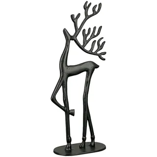 Casablanca modernes Design Deko Figur Rentier 55 cm Schwarz
