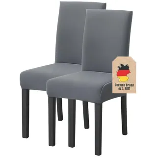 Stuhlhusse (2-tlg. Set) , Kunststoff , 1x38 cm , Heimtextilien, Bezüge, Stuhlhussen