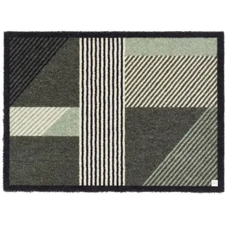 Barbara Becker Fußmatte Sense, Schmutzfangmatte für Eingangsbereich Wohnungstür, Fußabstreifer, Türmatte, Grün, 39 x 58 cm