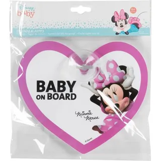 tataway Kind An Bord, Autosicherheitsschild Mit Aufschrift „Baby On Board“, Motiv Disney Minnie Mouse, Mickey Mouse-Grafik Mit Saugnapfbefestigung
