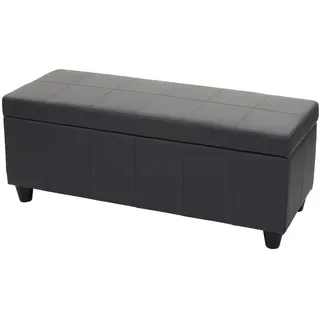 MCW Truhenbank Kunstleder Grau 114 x 45 x 45 cm