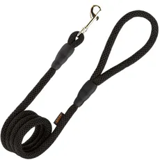 Gooby Netz-Leine – Schwarz, 122 cm – atmungsaktive Netzleine für kleine Hunde mit Bolzenverschluss – Hundeleine für kleine, mittelgroße und große Hunde