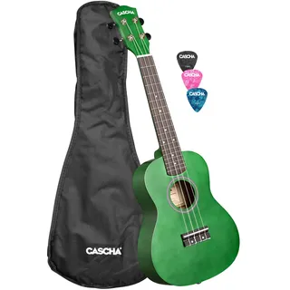 Concert Ukulele Linden Green (incl. Bag, 3 Picks)
