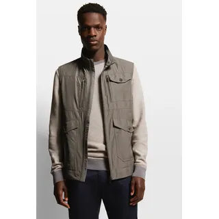 Steppweste BUGATTI, Herren, Gr. 54, grün (oliv), 100% Polyester, regular fit, ohne Ausschnitt, Westen Steppweste, mit wasserabweisender Funktion