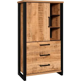Home Affaire Highboard 87 x 155 x 45 cm Schwarz