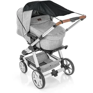Reer ShineSafe Sonnensegel für den Kinderwagen, Sonnenschutz für viele Modelle, schwarz