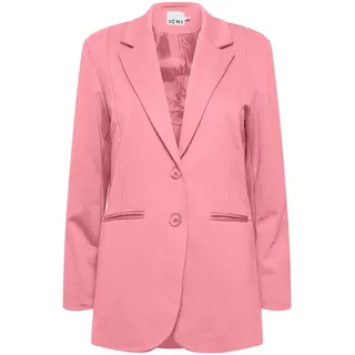 ICHI IHKATE SUS OVERSIZE BL Damen Blazer Longblazer Jacke Long-Blazer mit Knöpfen Stretch und Reverskragen, Größe:M, Farbe:Chateau Rose (172120)
