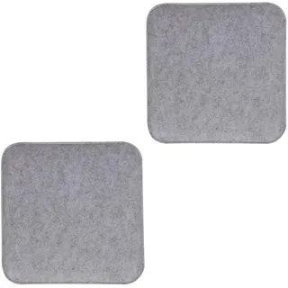 Idimex Sitzkissen Romeo 2Er-Set , Grau , Textil , Mode , 35x2x35 cm , Heimtextilien, Wohntextilien, Sitzkissen