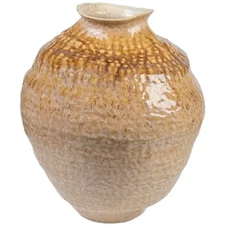 Romimex Vase, Beige, Senf, Porzellan, 31 x 39 x 34 cm