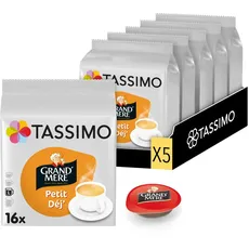 Tassimo Grand Mère Petit Déjeuner, Kaffee, Kaffeekapsel, Gemahlener Röstkaffee, 16 T-Discs