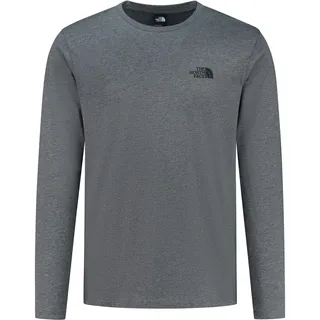 The North Face Simple Dome Langarm-t-shirt - TNF Medium Grey Heather - M