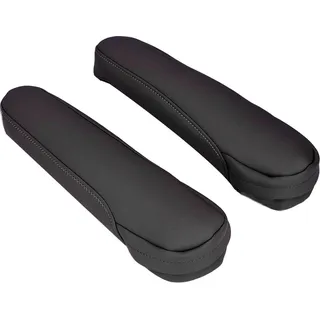 2 Stück Sitzarmlehnenbezug Leder Autoinnenausstattung Ersatz für Odyssey 2004-2014Schwarz