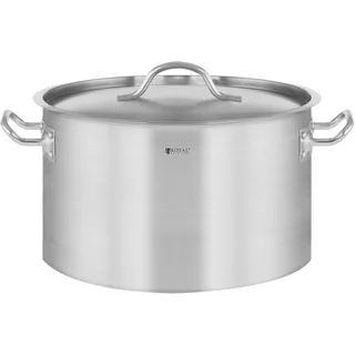 Royal Catering Kochtopf Induktion 13 L Ø 30 cm mit Deckel Edelstahl-Topf Induktionsherd-Topf Induktionskochtopf Edelstahltopf