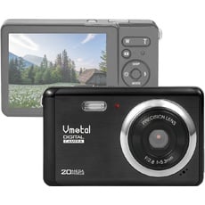 Vmotal GDC80X2 Kompakte Digitalkamera mit 8X Digitalzoom / 20 MP/FHD Kompaktkamera / 2,8" TFT LCD Bildschirm Kamera für Kinder/ältere Menschen (Schwarz)