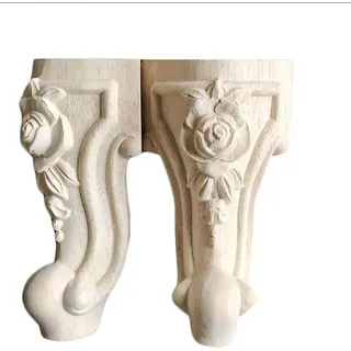 Möbelfüße - Dekorative Stützfüße - Für Schränke, Schuhschränke und TV-Lowboards - Ersatzfüße - Schrankfüße