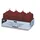 Stumpenkerzen 10 cm rot 8 St.