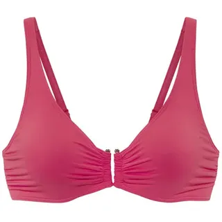 LASCANA Bügel-Bikini-Top »Italy« mit goldfarbigen Accessoire, orange