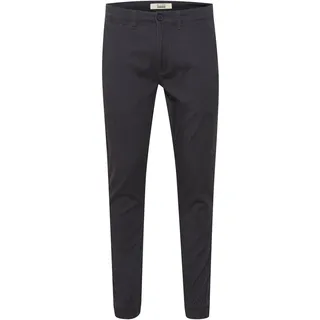 Chinohose BLEND "Chinohose BHPellini", Herren, Gr. 32, Länge 34, grau (ebony grau), Obermaterial: 98% Baumwolle CO. 2% Elasthan EL., Hosen Chinohose