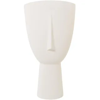 Tischvase für Gesicht, Keramik, roh, matt, 24 x 46 cm, Sockel 12,5 cm