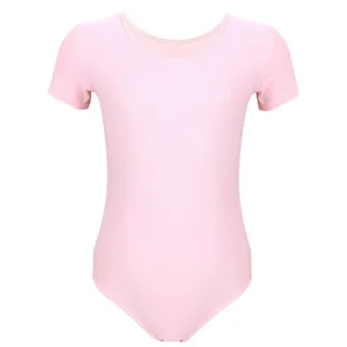 AQUARTI Turnanzug "Body Mädchen Gymnastikanzug Kurzarm", hellrosa