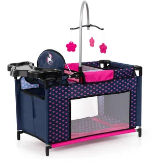 Bayer Design Puppenzubehör, Puppenbett mit integriertem Schrank und Sitz