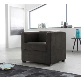 Home affaire Sessel »Bob Cocktailsessel, Clubsessel, Loungesessel« in verschiedenen modernen Farben und Qualitäten, braun