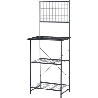 [en.casa] Nibe Küchenregal 150 x 60 x 42 cm Schwarz