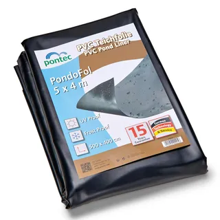 PONTEC Teichfolie Schwarz 5 x 4 m