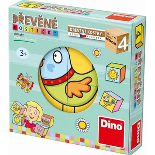 DINO Bilderwürfel für die Kleinsten, 4 Würfel