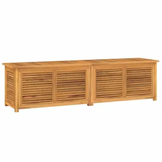vidaXL Gartenbox mit Beutel 200x50x55 cm Massivholz Teak - Braun