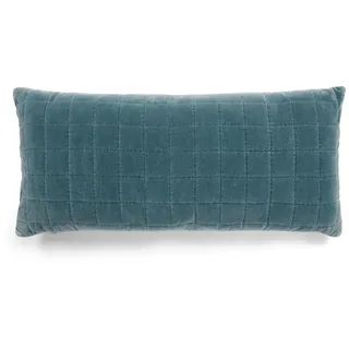 ESSENZA Dekokissen Julia Denim, 40x90 cm - 100% Baumwollsamt - Uni