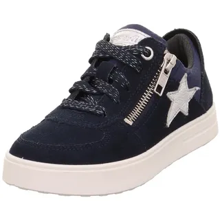 superfit Mädchen Stella Sneaker, Blau Silber 8020, 36