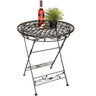 DanDiBo Ambiente Bistrotisch Ø 70 x 75 cm Braun