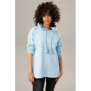 Aniston CASUAL Sweatshirt, Kapuze mit dekorativen Kordeln regulierbar,