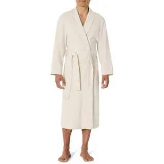 Amazon Essentials Herren Leichter Waffel-Bademantel (Erhältlich In Den Größen Schwer Und Groß), Beige, M-L