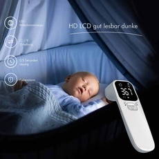 Bfsat xs005 Fieberthermometer Kontaktlos Baby Stirn Thermometer -Digital Infrarot Thermoscan mit Sofortige Messung Fieberalarm
