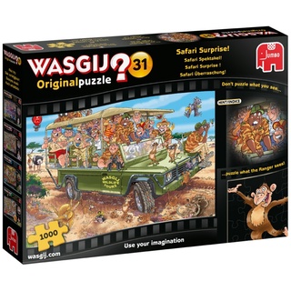 JUMBO Spiele Jumbo Wasgij Original 31 Safari Überraschung! 1000 Teile