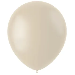 Folat 19638 Luftballons Creamy Latte 33cm 13 Zoll 50 Stück - Kaffee Braun Aprikose Latex Ballons Helium für Geburtstag, Hochzeit, Babyparty, Safari, Dschungel Party Deko
