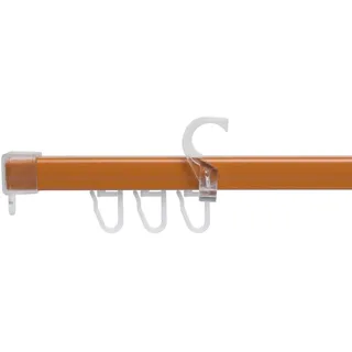 Liedeco U-Schiene »U-STORELAU01GS« 1 läufig-läufig Fixmaß, braun