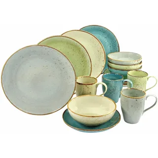CreaTable Kombiservice Nature 16-tlg. mehrfarbig