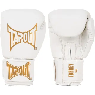 TapouT Torrey Kunstleder-boxhandschuhe - White / Gold - 10 oz