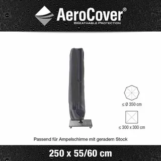 AeroCover Schirmhülle 250 x 60 cm Polyester Grau
