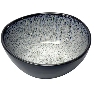 Novel Müslischale , Grau , Keramik , Farbverlauf , organisch , 16.2x15 cm , Lfgb, Handmade Quality , lebensmittelecht , Geschirr, Schalen & Schüsseln, Müslischalen